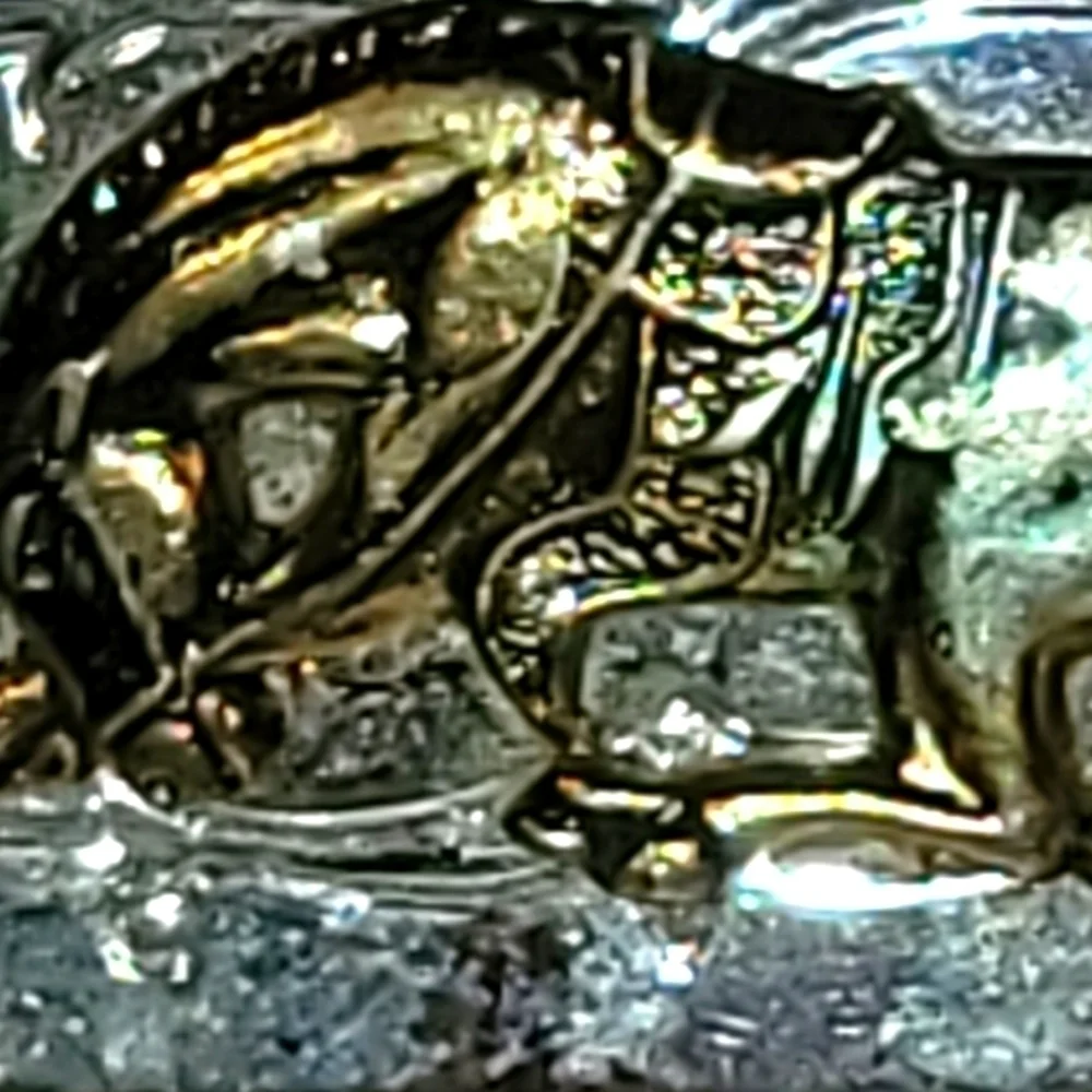 Vintage Kids Brass & Steel Western Buckle